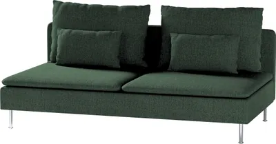 Produktbild von Dekoria Bezug für Söderhamn Sitzelement 3, dunkelgrün, Bezug für Sitzelement 3