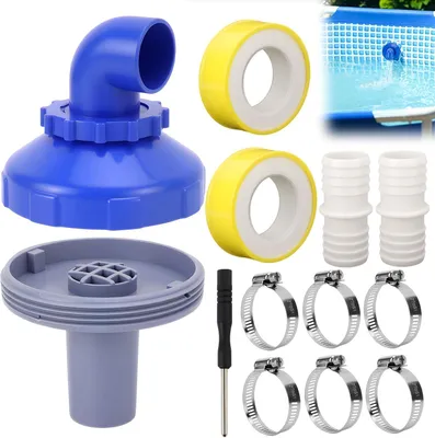 Imagen del producto de Adaptador para piscina, de 32 mm, giratorio 360°, con diámetro de 32/38 mm, para piscinas