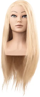 Produktbild von Efalock Übungskopf Clara Humanhaar goldblond 60 cm