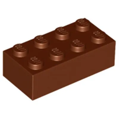 Obrázek produktu pro Lego® 2x4 kostky 3001 - 250 dílků červenohnědá