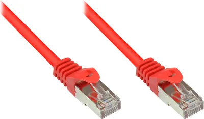 Produktbild von RNS® Patchkabel mit Rastnasenschutz, Cat. 5e, SF/UTP, PVC, 100MHz, rot, 20m, Good Connections®