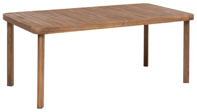 Zdjęcie produktu dla BELIANI Stół ogrodowych jasnobrązowy akacjowe 180 x 90 cm prostokątny 6-osobowy styl skandynawski