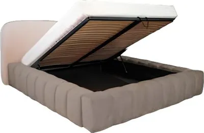 Produktbild von Bett Doppelbett Schlafzimmer 180сm Matratze Beige moderner Stil Hochwertig