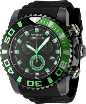 Obrázek produktu pro Invicta Sea Hunter 48985 Pánské hodinky - Quartz strojek - Nerezová ocel s černým ciferníkem - 52 mm
