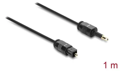 Immagine prodotto di DeLOCK 84969, connettore Toslink, connettore Mini-TOSLINK, 1 metro, nero