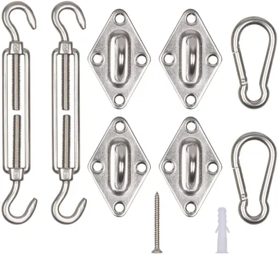 Produktbild von Sonnensegel Aufbauset Edelstahl M6