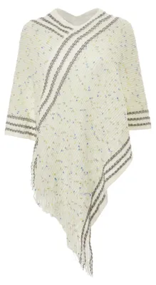 Image de Poncho Dulcey pour femme - Blanc, M