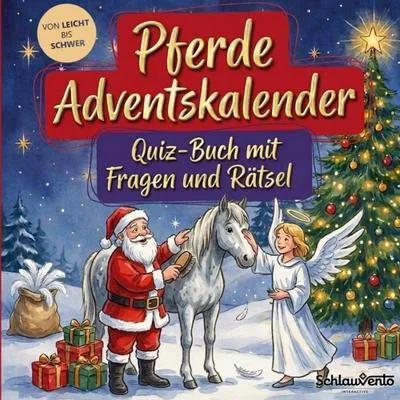 Produktbild von Pferde-Adventskalender: Quiz-Buch mit Fragen und Rätsel