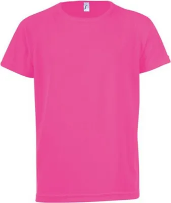 Immagine prodotto di SOLS Maglietta da bambino sportiva, manica corta PC2153 (8 anni (128)) (Rosa neon)