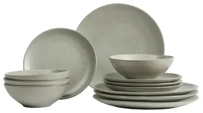 Produktbild von Broste Copenhagen Copenhagen NORDIC MARSH Geschirrset mittag für Vier 12tlg