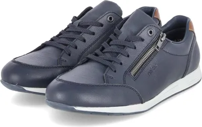 Produktbild von Rieker Herren Schnürschuhe/ sportliche Halbschuhe Blau GlattlederGröße:46