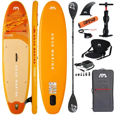 Produktbild von Aufblasbares SUP Board 330 cm Aqua Marina Fusion 10'10 2026 SUPER COMBO – 150 kg, SUP & Kajak Set