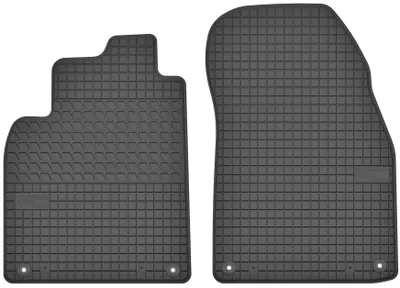Produktbild von Gummi-Fußmatten vorne für Saab 9 3 2002-2011 (Kombi/Limousine) – 2-tlg, Schwarz, passgenau