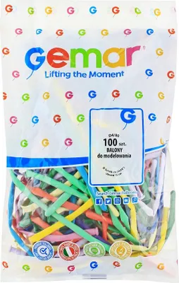 Produktbild von Ballon D4 - Italienische Macaron-Röhren-Mix / 100 Stk.