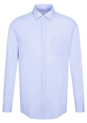 Immagine prodotto di Seidensticker BUSINESS Camicia da uomo a maniche lunghe Kent Regular Azzurro 41