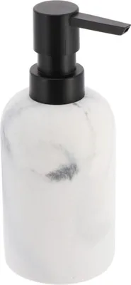 Produktbild von Tendance Seifenspender 300 ml weiß 7,3 cm x 7,3 cm x 17,5 cm Polyresin