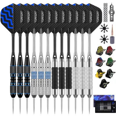 Produktbild von Darts mit Metallspitze – 12 Stück, professionelles Set