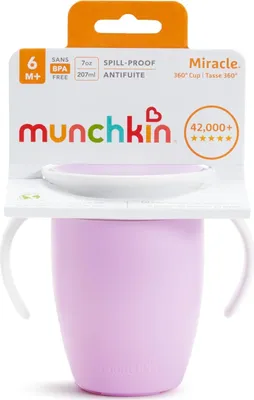 Zdjęcie produktu dla Munchkin Kubek treningowy Miracle 360° fioletowy 207ml