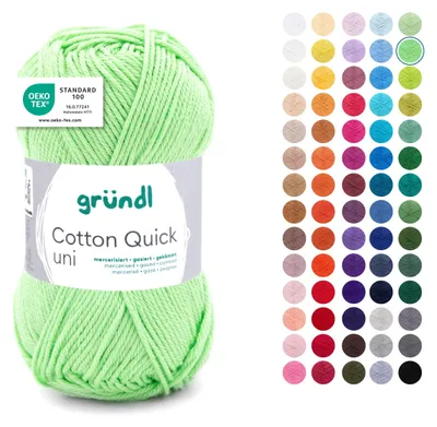 Obrázek produktu pro Gründl Bavlna quick uni, 50g.100%bavlna,mercerovaná,háčkovací a pletací příze,50g / 125 m,NS 3-4 103