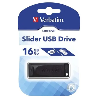 Image de Disque flash USB Verbatim 98696 Slider 16GB