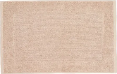 Obrázek produktu pro HOMESCAPES Koupelnová předložka Imperial, 100% bavlna, béžová barva