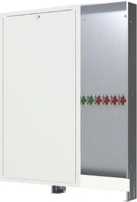 Obrázek produktu pro Danfoss podomítková skříňka, 610 x 1350 x 150 mm, EvoFlat, bez kulového ventilu, max. 9 HK, 1 ks.