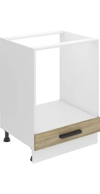 Produktbild von Belini Unterschrank Küche, Küchenunterschrank 60 cm Breite. SDP Küchenunterschrank ohne Arbeitsplatte. Küchenschrank ohne Tür, mit Schubladen, Sonoma-Eiche