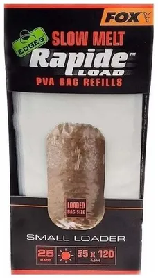 Immagine prodotto di Fox Fishing Edges Rapide Load PVA Bag Refills Slow Melt 25 Bags 12 cm 5,5 cm PVA vrecko