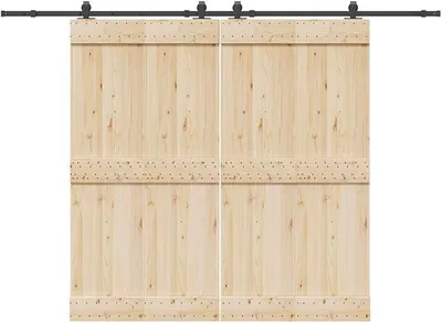 Zdjęcie produktu dla Zestaw okuć do drzwi przesuwanych, 152,5 cm, stal, czarny, system drzwi przesuwnych, okuć do drzwi przesuwnych - 3295787