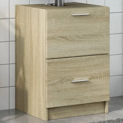 Zdjęcie produktu dla Maison Exclusive – szafka pod umywalkę Sonoma-dąb 40x37x59 cm materiał drewnopochodny