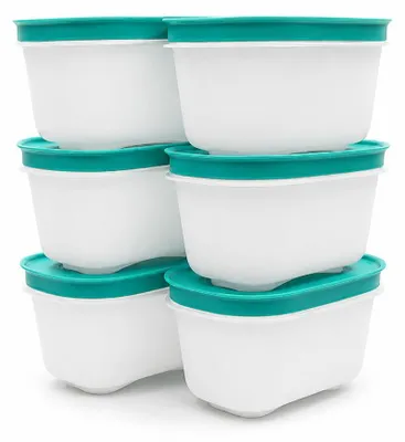 Image de TUPPERWARE Récipient de congélation 170 ml blanc menthe (6) Cristal de glace Boîte cristal de glace