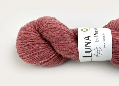 Image de Luna de Permin – Laine recyclée à 100 % (sans mulesing) (couleur rose pâle)