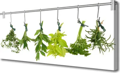 Produktbild von Tulup Leinwand-Bilder 125x50 Wandbild Canvas Kunstdruck Blätter Pflanzen