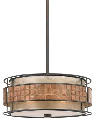Immagine prodotto di Lampadario Contemporaneo Laguna Metallo Rame Rinascimentale 4 Luci E27