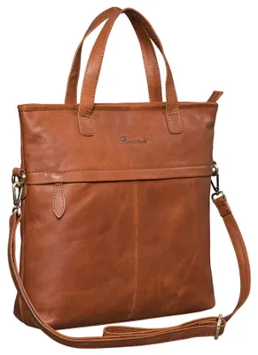 Produktbild von Benthill Shopper Damen Leder - Bag Beutel aus echtem Rindsleder - Große Vintage Umhängetasche - Schulterbeutel / Schultertasche - Handtasche