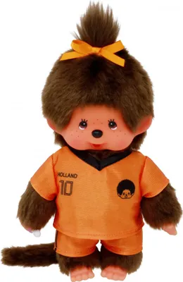 Produktbild von Monchhichi Puppe Fußball Mädchen 20cm - Kuscheltier Spielzeug Puppe