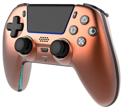 Produktbild von Deltaco Gaming GAM-199-ORANGECOPPER, Gamepad, PlayStation 5, PC, Android, iOS, Home button, D-Pad, Schaltfläche Teilen, Schaltfläche Optionen, Reset-Taste, Verkabelt & Kabellos, Bluetooth/USB, USB Typ-C