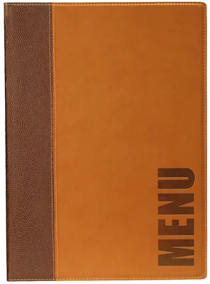 Produktbild von Securit MC-TRA4-LB, A4, Leder, PolyurethanKunststoff, Kunststoff, Braun, Matt, Lack, Kunststoff, Abgerundete Ecken