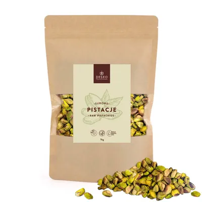 Zdjęcie produktu dla Pistacje SUROWE 1kg DESEO