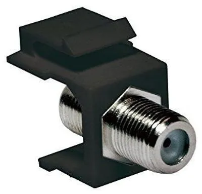 Immagine prodotto di Connettore Keystone F-bus > F-bus, con 2 connettori per antenna SAT, impedenza 75 Ohm