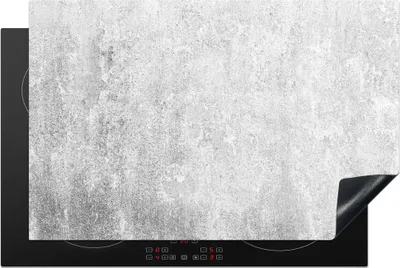 Produktbild von KitchenYeah© Herdabdeckplatte Beton - Grau - Wand , 80x52cm, Küche Deko, Glaskeramikkochfeld Herdabdeckung, Abdeckplatte fùr Kochfeld