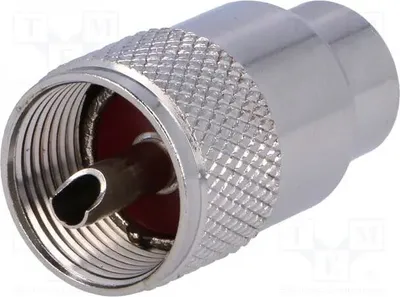 Immagine prodotto di Connettore; UHF (PL-259); maschio; dritto; per cavo RG213; compatibile con connettori UHF e Mini-UHF
