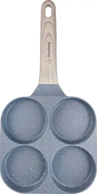 Obrázek produktu pro Klausberg KB 7822 Pánev se 4 přihrádkami, 18,5 cm, mramorový povrch, indukční, šedá