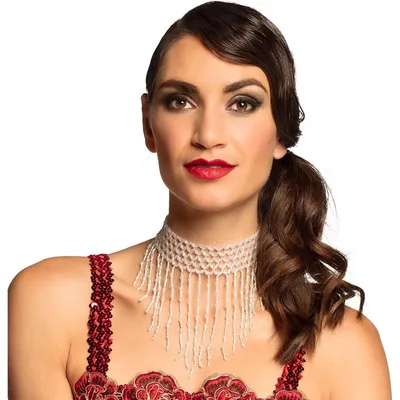 Produktbild von 20er Jahre Charleston Perlen-Choker (Perlmutt)