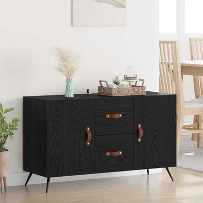 Obrázok produktu pre vidaXL Príborník čierny dubový vzhľad 100 x 36 x 60 cm materiál na báze dreva