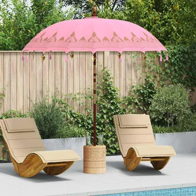 Obrázek produktu pro vidaXL Balijský slunečník růžový 215 x 215 x 260 cm
