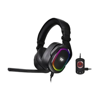 Produktbild von Thermaltake ARGENT H5 RGB 7.1 - Headset - ohrumschließend - kabelgebunden - USB, 3,5 mm Stecker - Schwarz