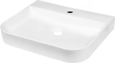 Zdjęcie produktu dla Umywalka nablatowa KERRA KR-43, ceramiczna, biała, 50 cm