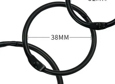 Immagine prodotto di INF Anelli per tende con clip neri 20 pezzi