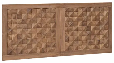 Produktbild von vidaXL Bettkopfteil Natur Massivholz Teak